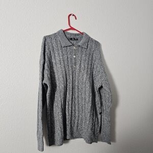 Gray Cable Knit Sweater Volcom Sz S